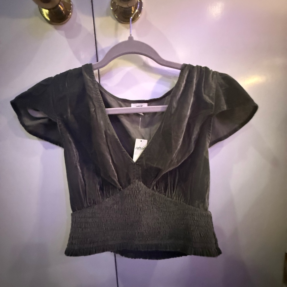 Dark Green Cute Women’s Top